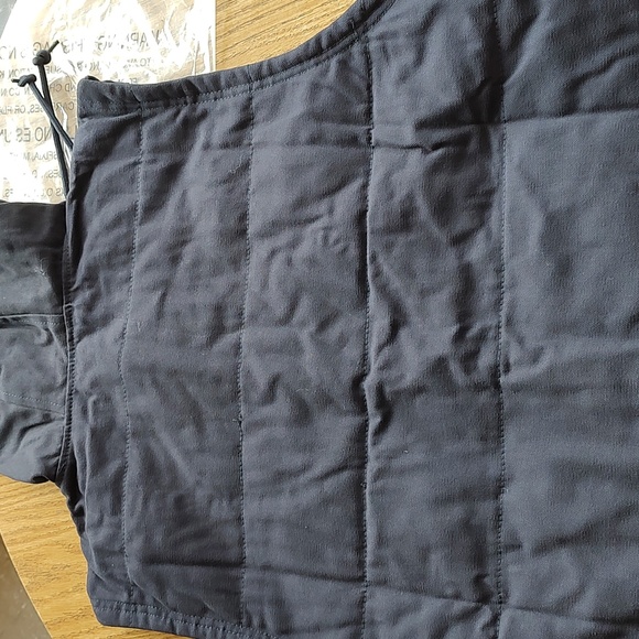 Wrangler workwear duck cotton hooded vest xl Navy great to layer work or casual - Picture 8 of 9